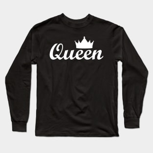 King and Queen With Crown for couples set T-Shirt Long Sleeve T-Shirt